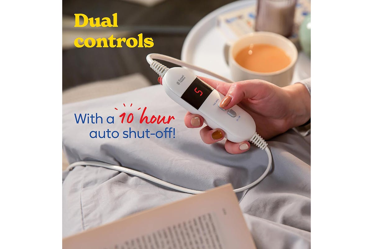Russell Hobbs Sherpa King Electric Blanket | White | RHEDB8002-9