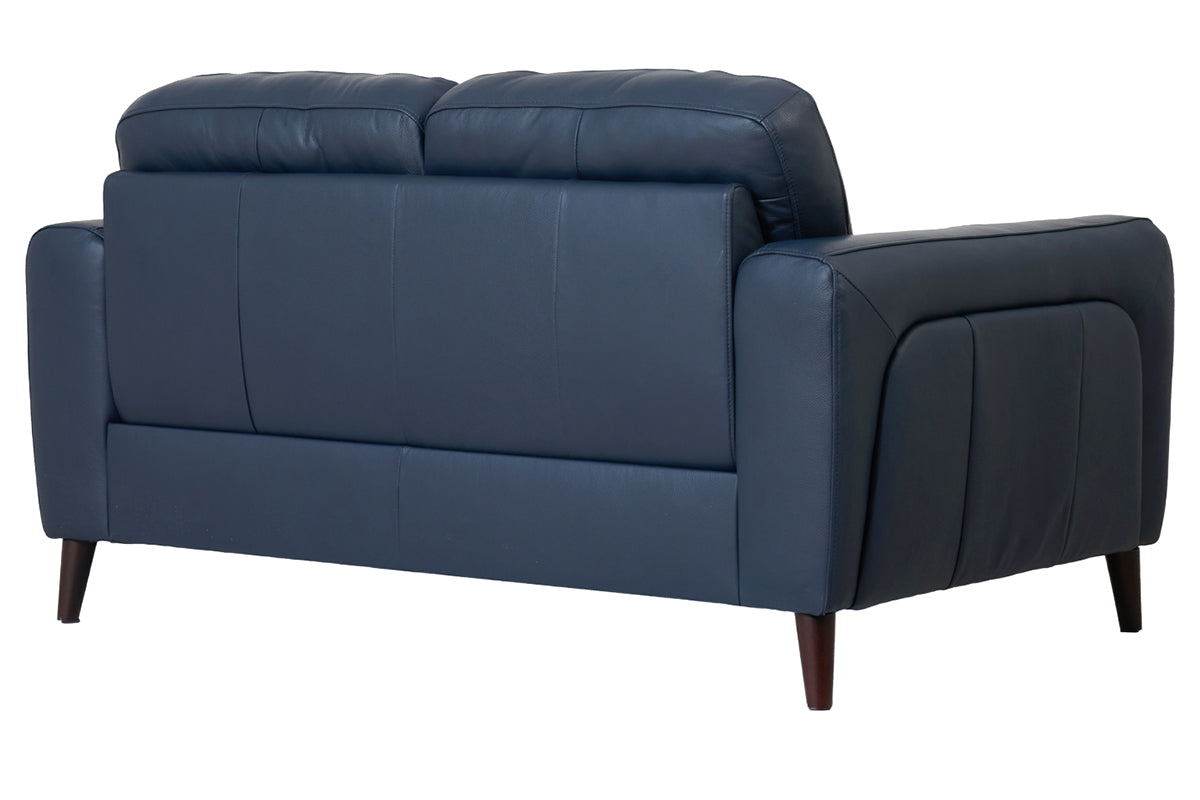 Emmy 2.5 Seater Sofa | Leather | Blue-4