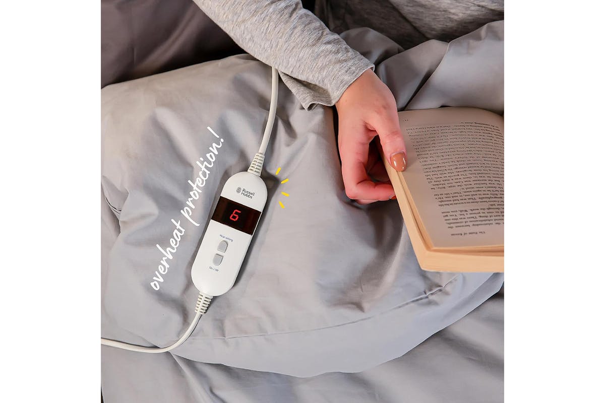 Russell Hobbs Sherpa King Electric Blanket | White | RHEDB8002-2