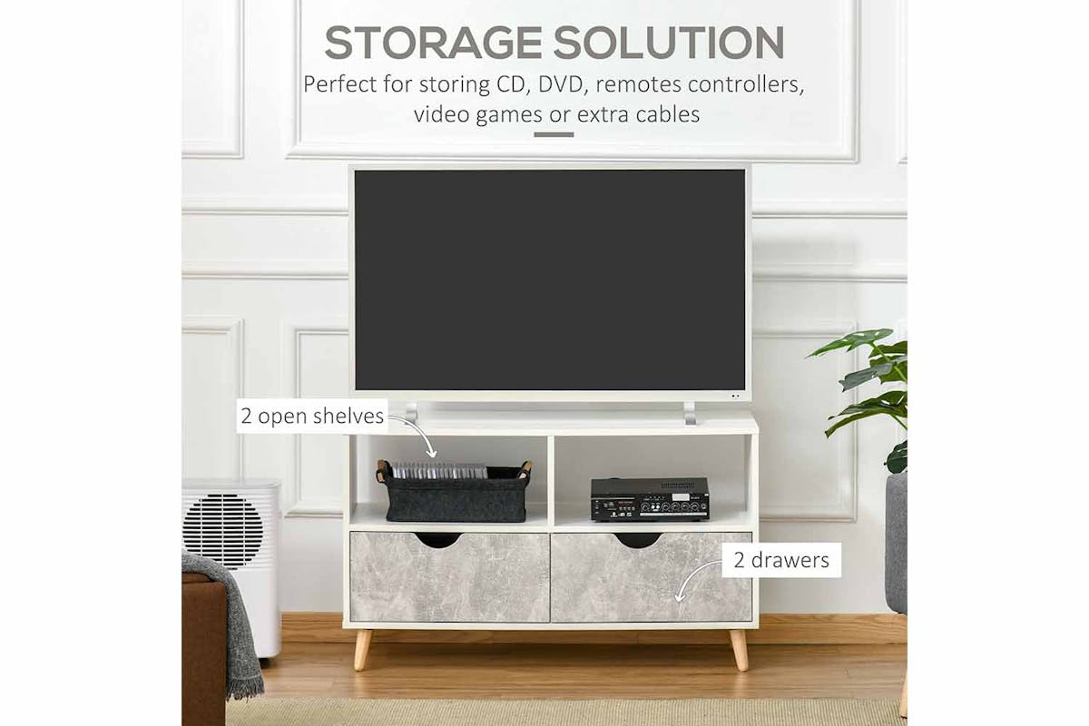 Homcom TV Unit Cabinet | Grey-3