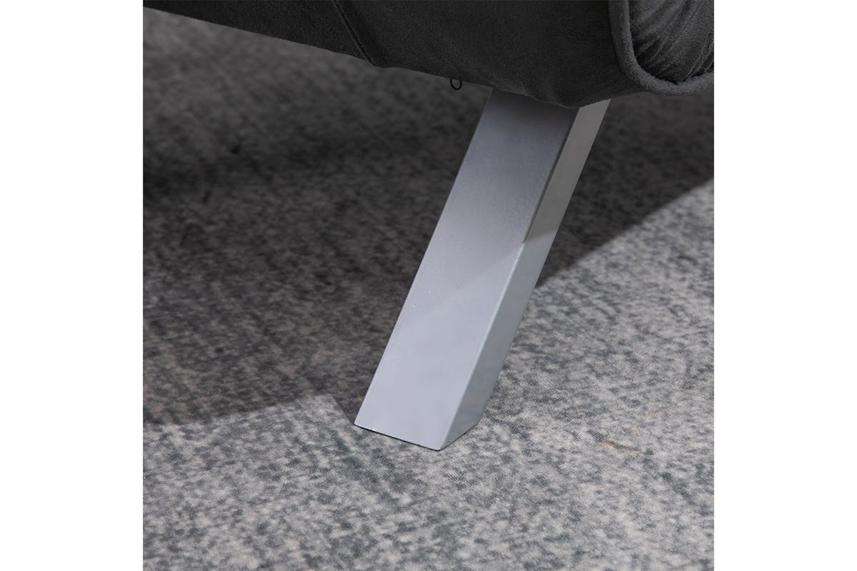 Homcom Suede 5-Position Single Sofa Bed | Grey-6