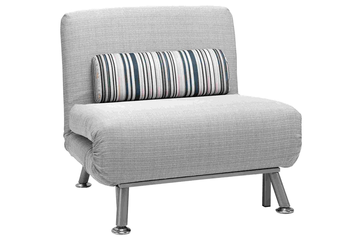 Homcom Single Sleeper Foldable Sofa Bed with Pillow | Grey