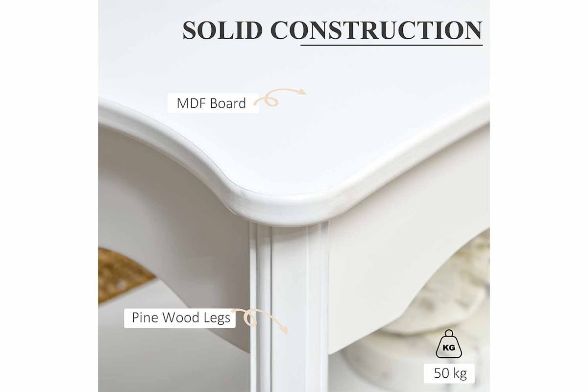 Homcom Coffee Table | White-4