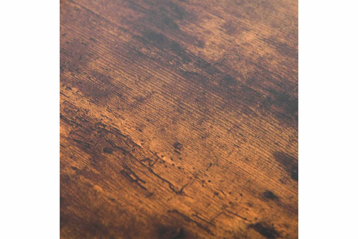 Homcom 2-Tier Wooden Coffee Table | Retro Wood/Black-5