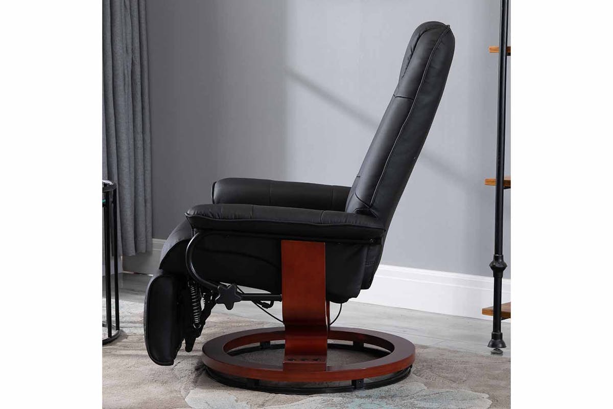 Homcom Manual Recliner Armchair Sofa | Black-6