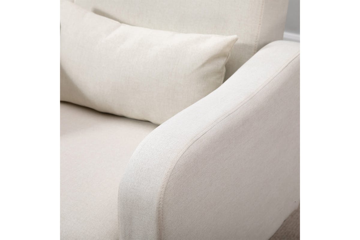 Homcom Single Seater Armchair | Cream White-6
