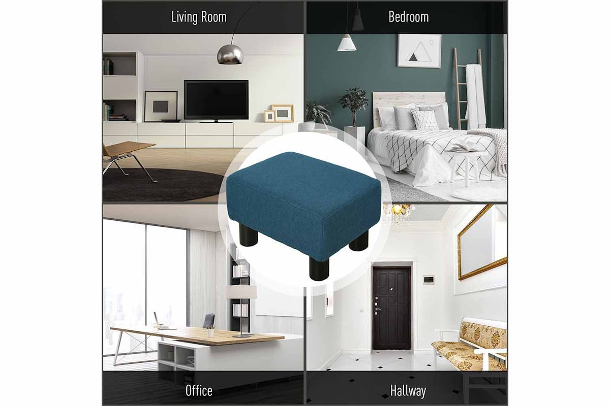 Homcom Footstool | Dark Blue-5