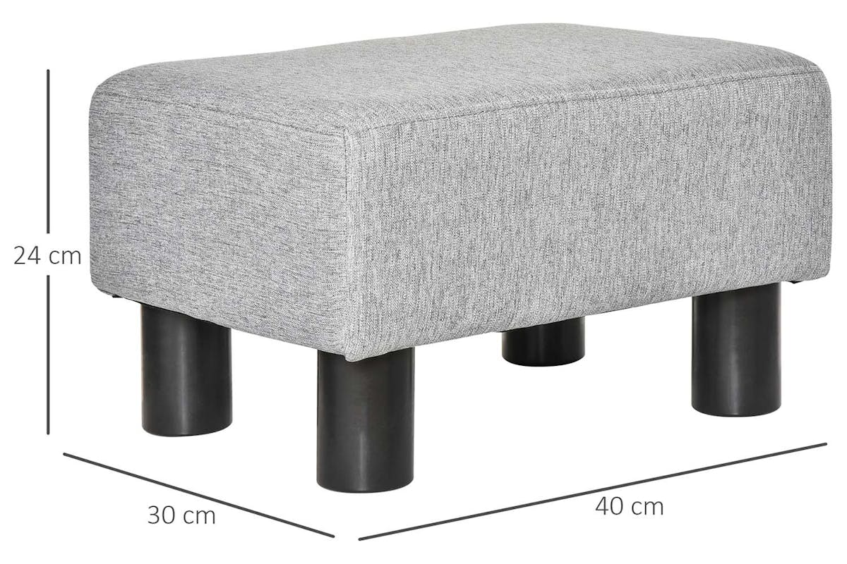 Homcom Footstool | Grey-7