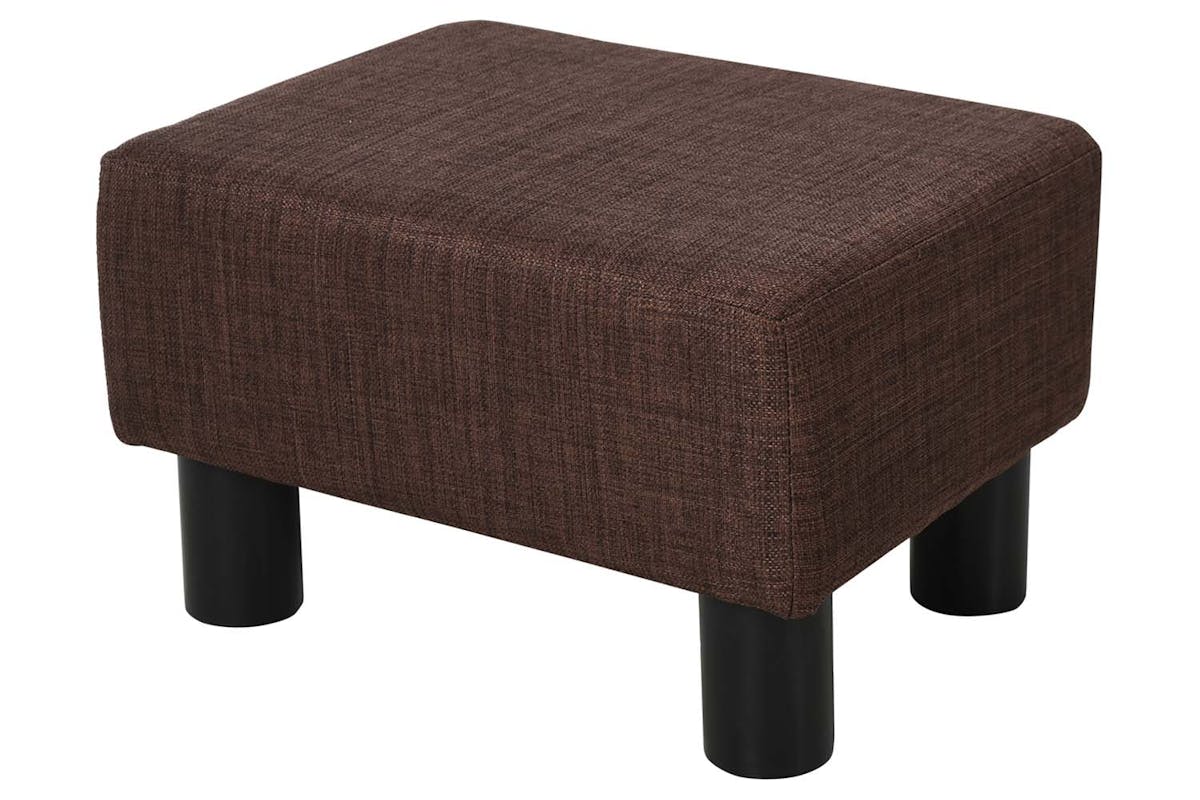 Homcom Footstool | Fabric | Dark Brown-3
