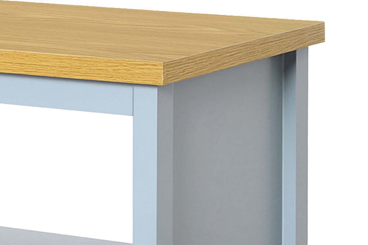 Homcom Rectangular Coffee Table | Oak/Grey-6
