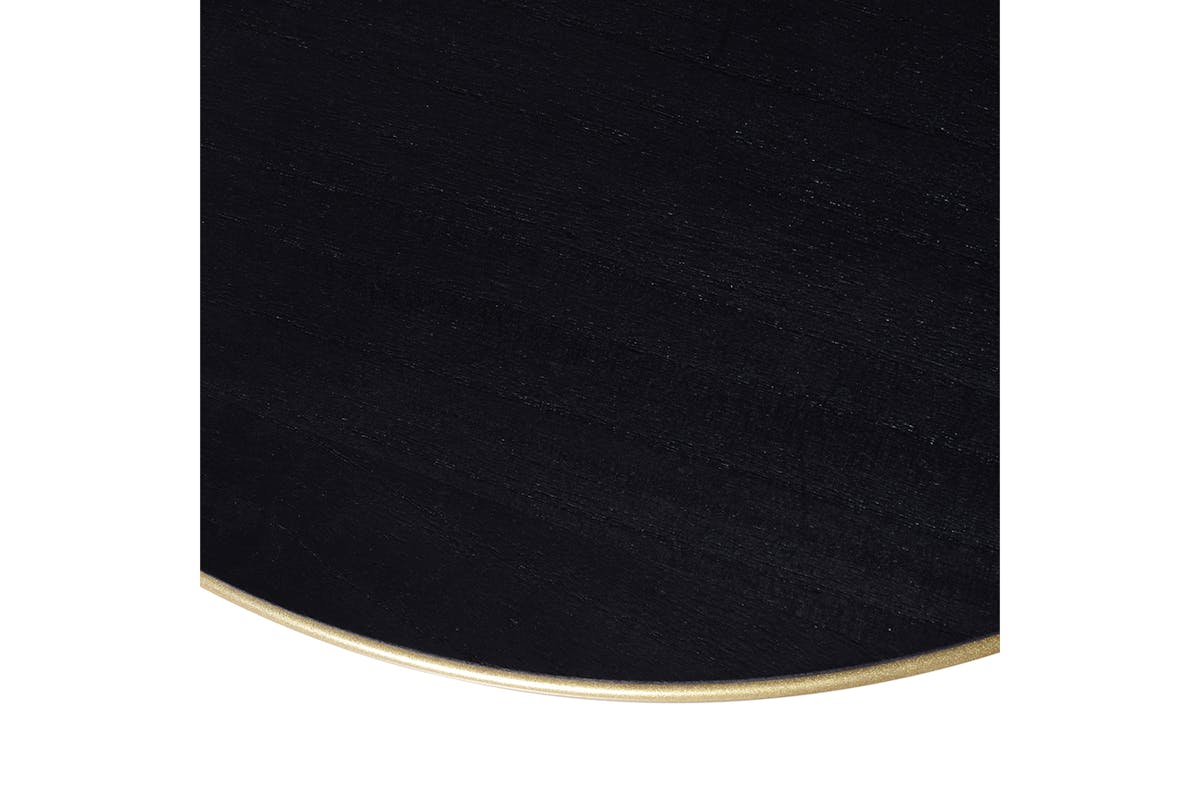 Homcom Lift-Top Side Table | Black/Gold-5