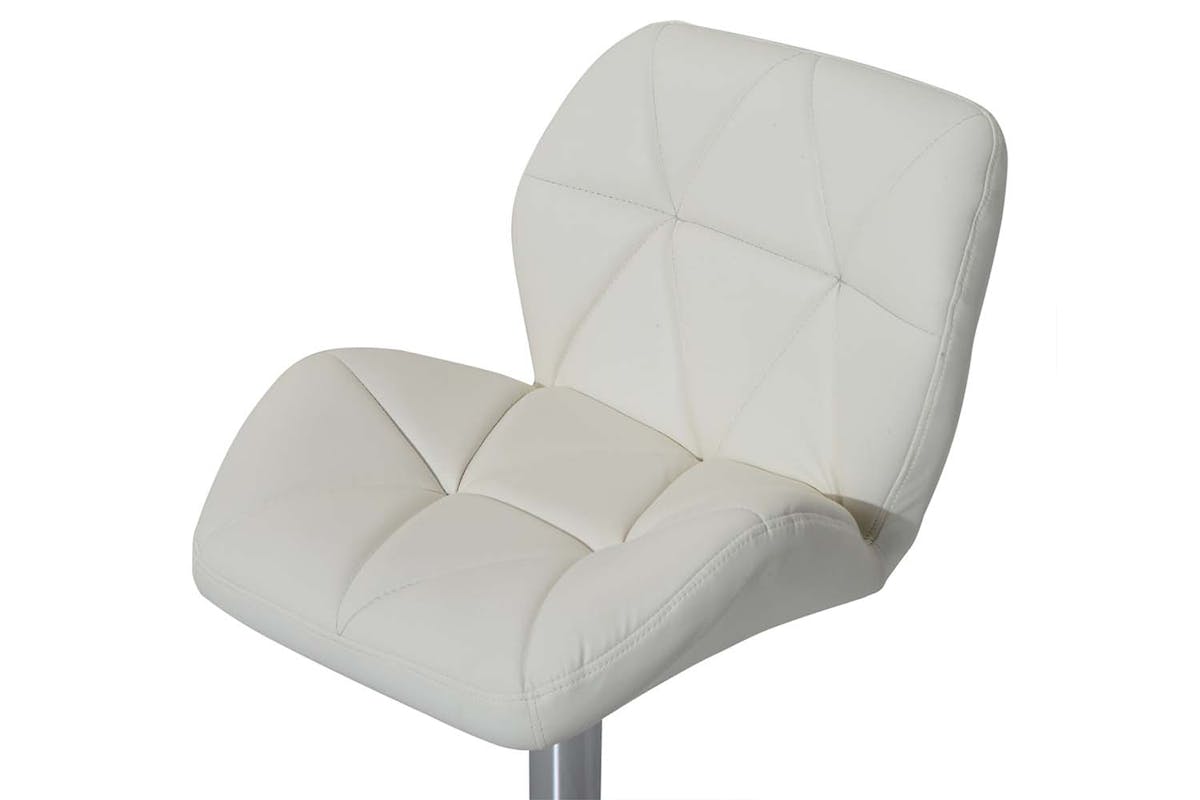 Homcom Adjustable Height Bar Stool | White-7