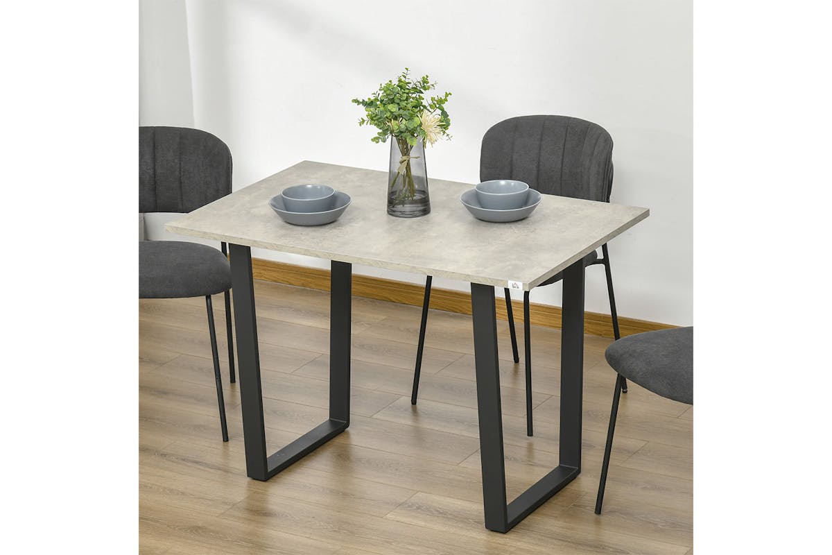 Homcom Modern Dining Table | Light Grey-2