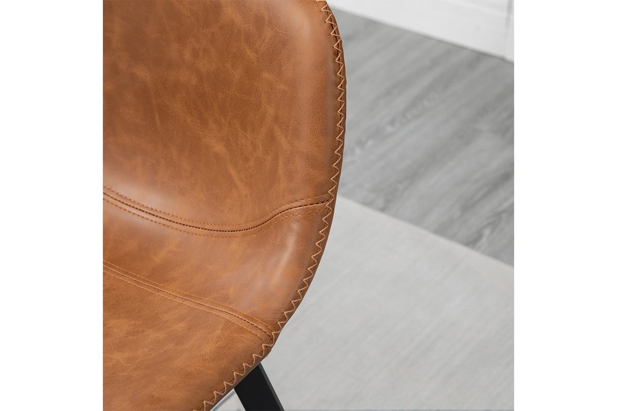 Homcom Bar Stools with Steel Legs | Brown/Black | Set of 2-5