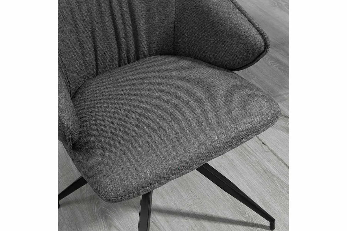 Homcom Dining Chairs | Dark Grey/Black | Set of 2-4