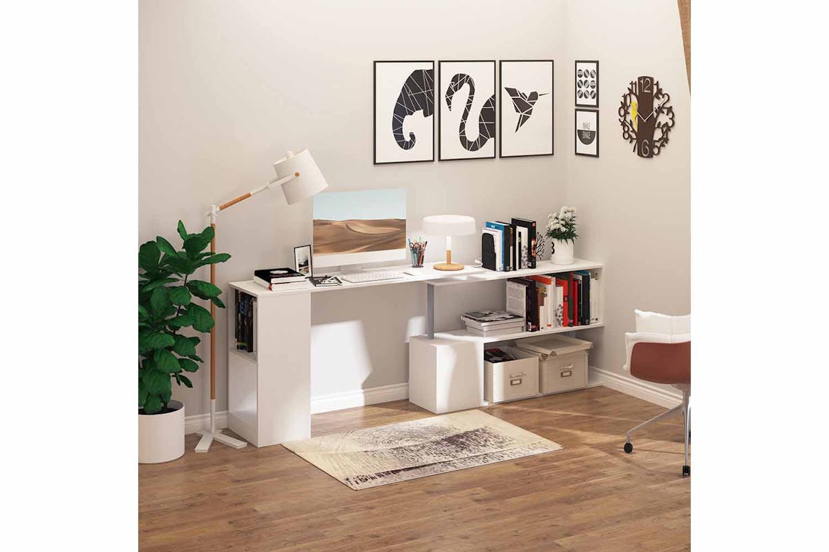 Homcom Home Office Computer Desk | White-2