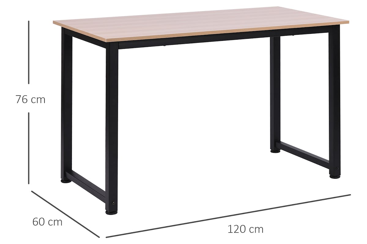 Homcom Computer Desk | Black/Oak-5