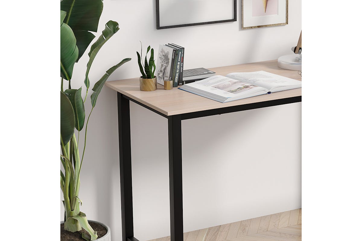 Homcom Computer Desk | Black/Oak-6
