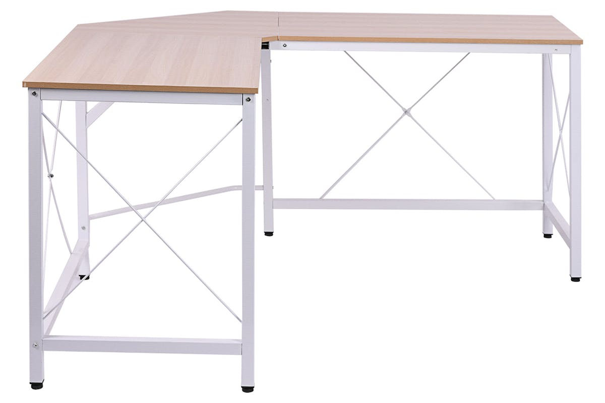Homcom Home Office Computer Desk | Oak/White