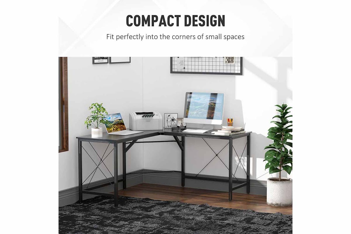 Homcom Home Office Computer Desk | Black-3