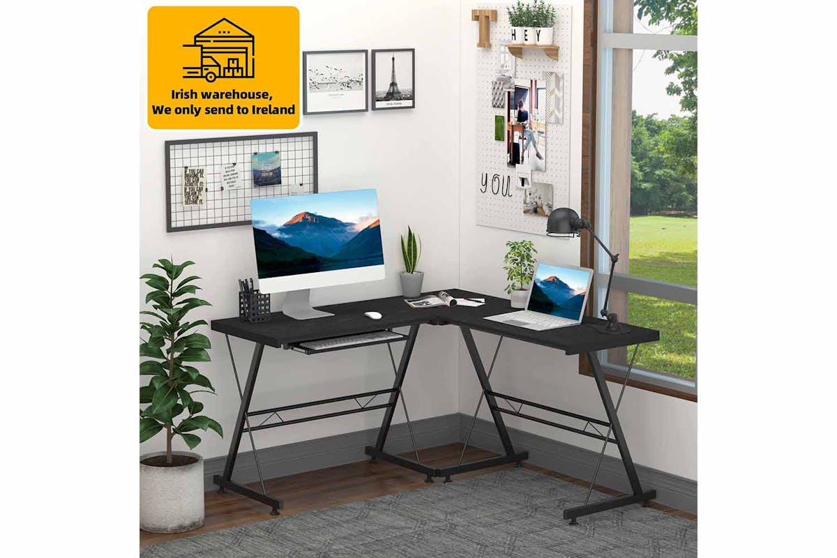 Homcom Home Office Computer Desk | Black-2