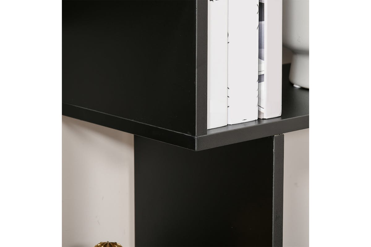 Homcom Bookcase | Melamine Surface | 8 Shelves | Black-6