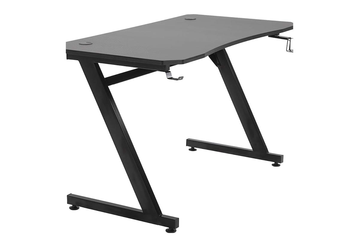 Homcom Steel Frame Gaming Desk | Black-6