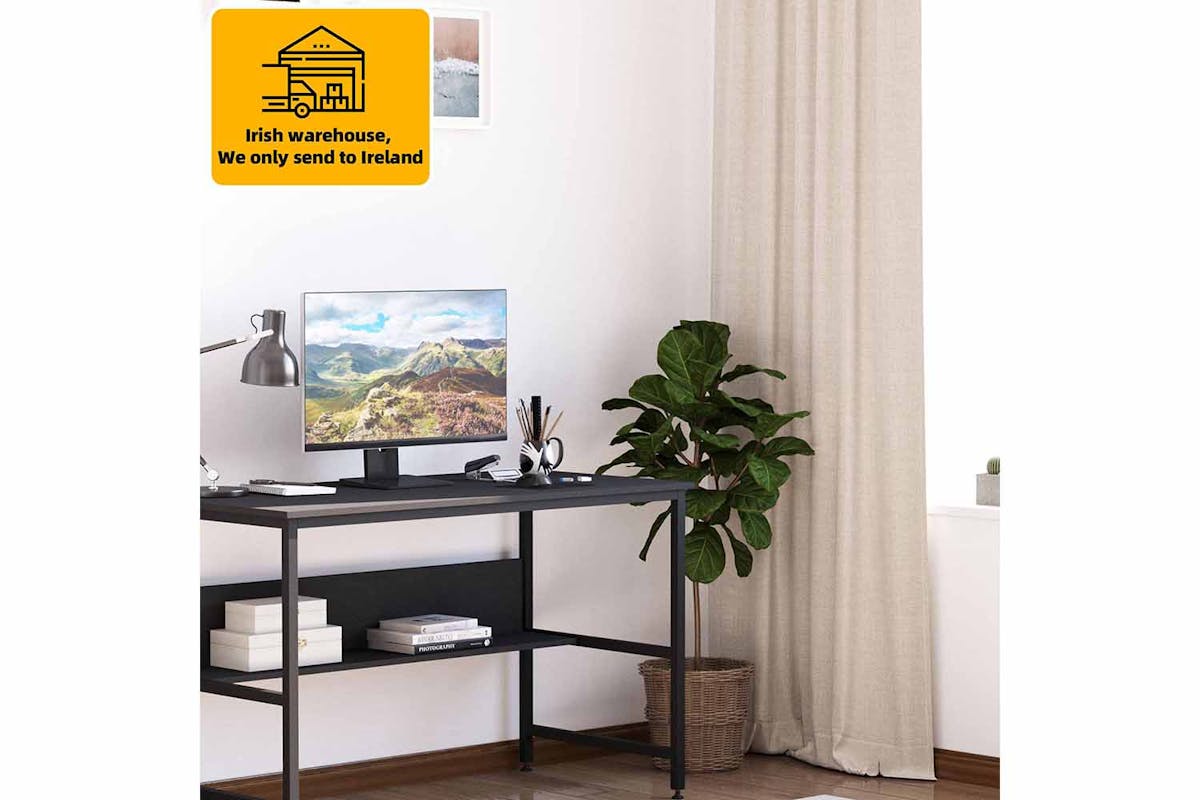 Homcom Rectangle Desk | Black-2