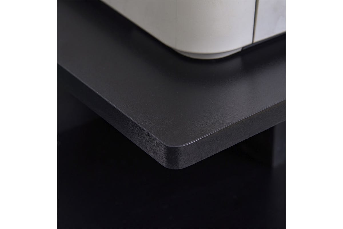 Homcom Computer Desk with Sliding Keyboard Tray & Storage Drawer | Black-5