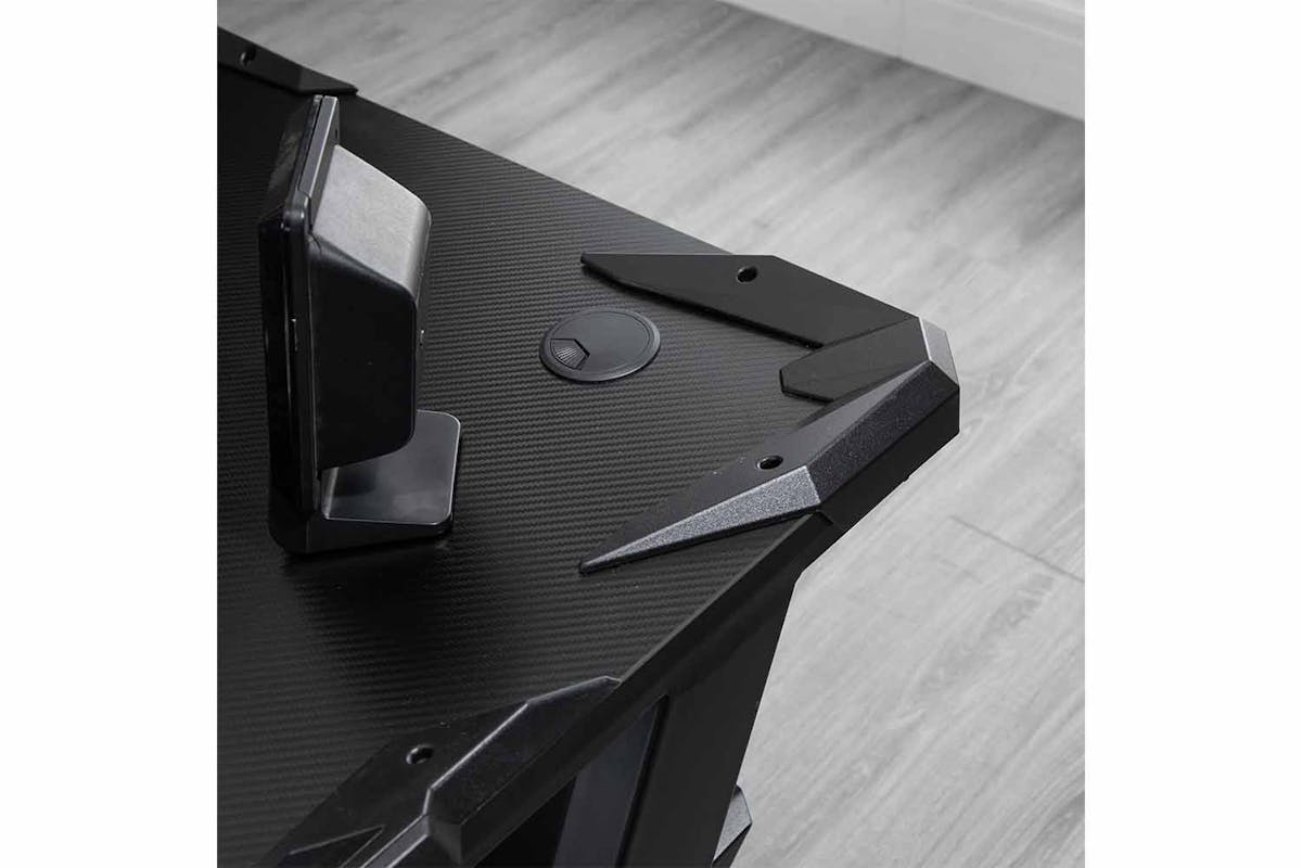 Homcom Gaming Desk with Cup Holder | Black-5