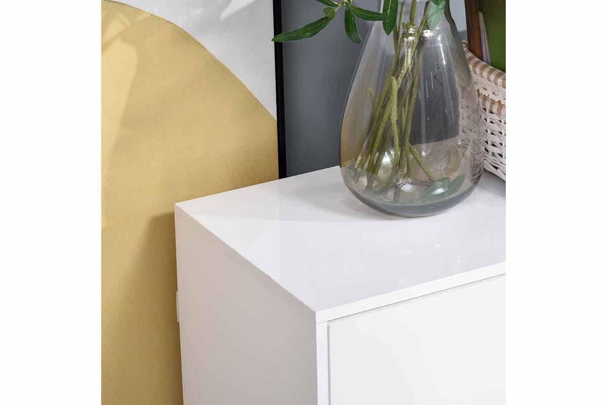 Homcom 2 Door Sideboard | 2 Drawers | White-6