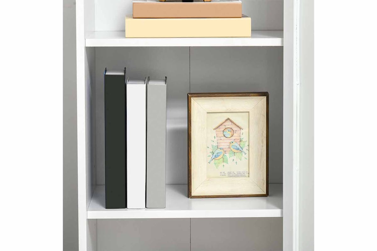 Homcom Modern 2-Tier Cabinet Storage | White-4