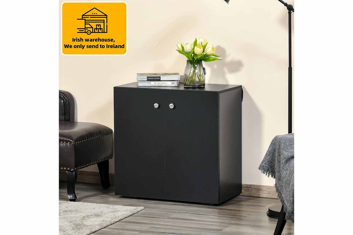 Homcom Sideboard | Storage Cabinet | Black-2