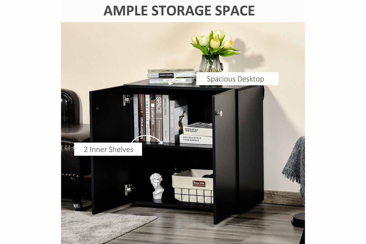 Homcom Sideboard | Storage Cabinet | Black-3