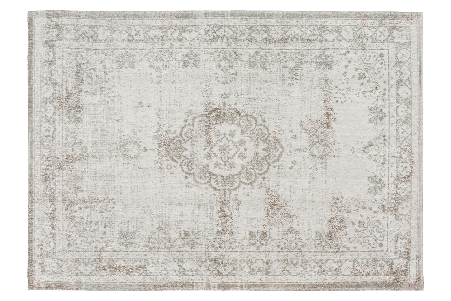 Louis De Poortere | Medallion Eco Rug | Salt & Pepper | 140 x 200 cm