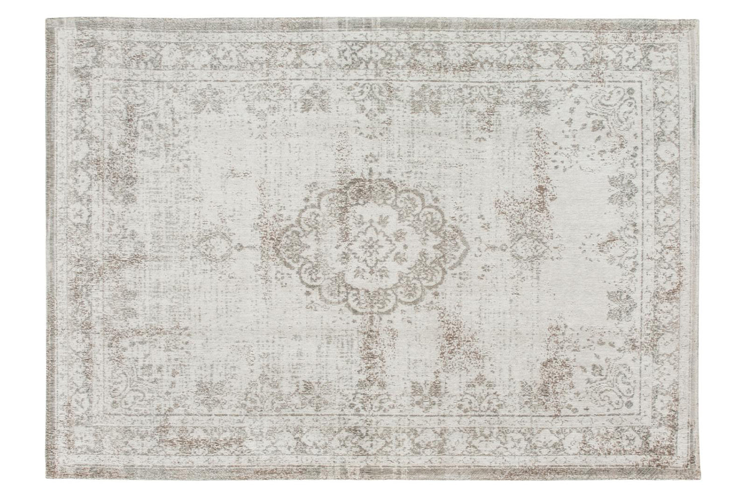 Louis De Poortere | Medallion Eco Rug | Salt & Pepper | 200 x 280 cm