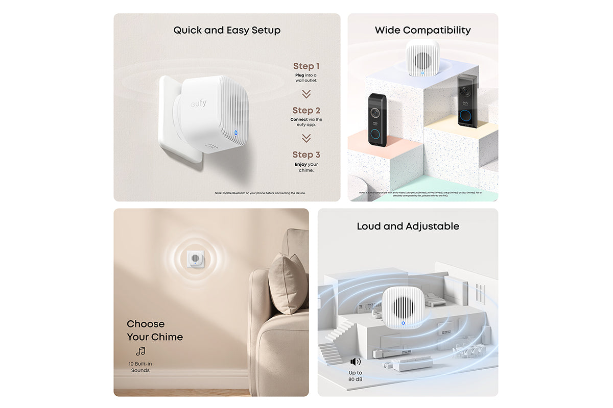 Eufy C31 2K Video Doorbell with Chime-6