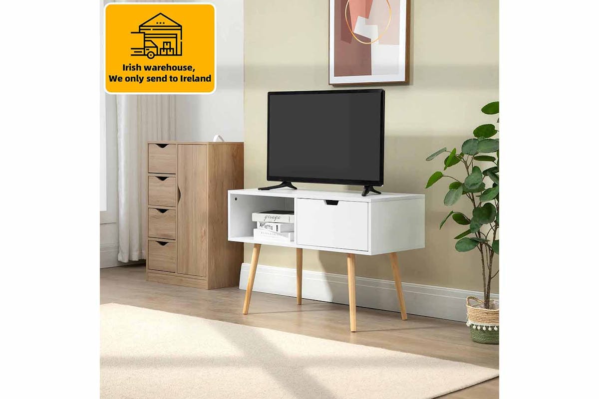 Homcom TV Unit | White-2