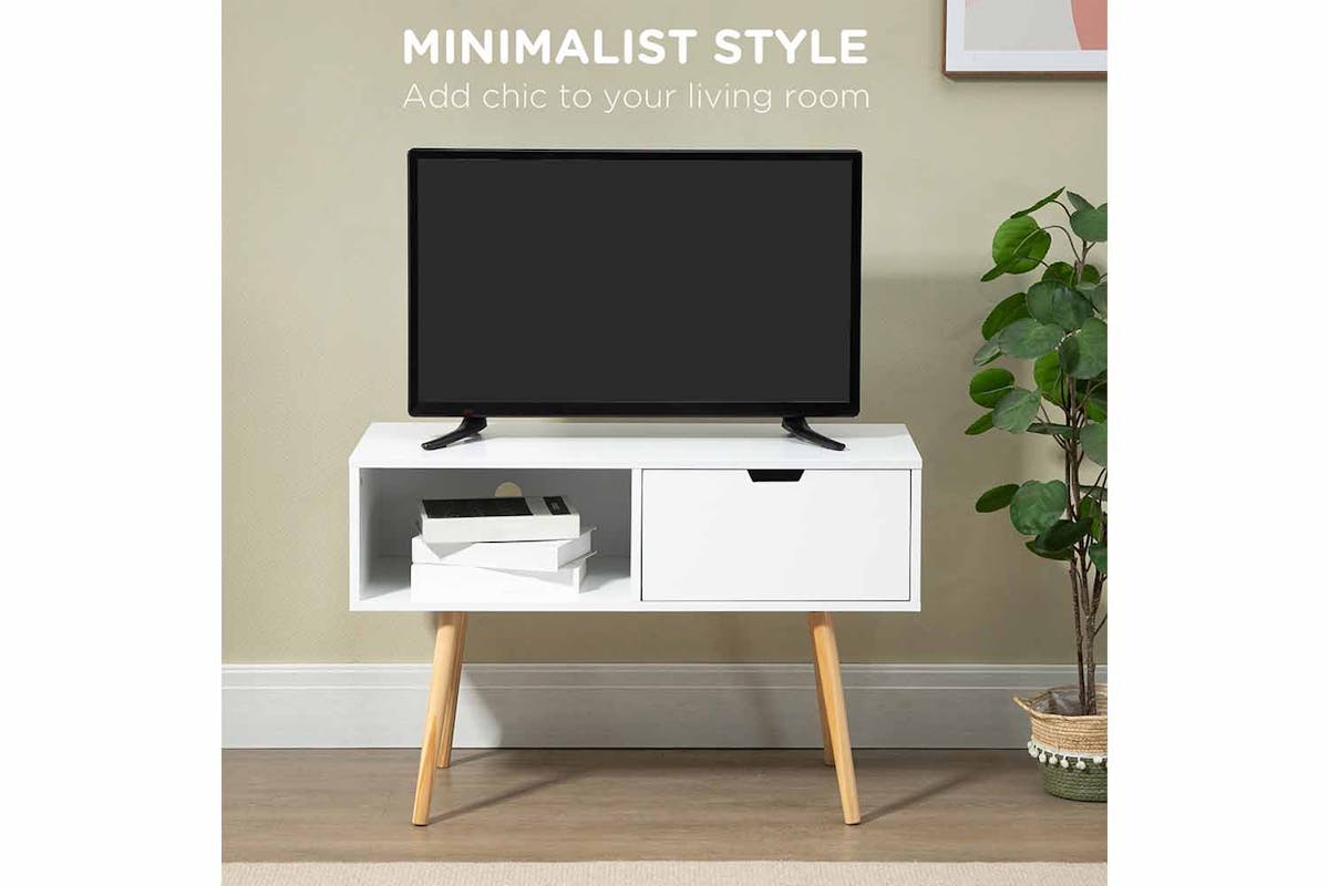 Homcom TV Unit | White-3