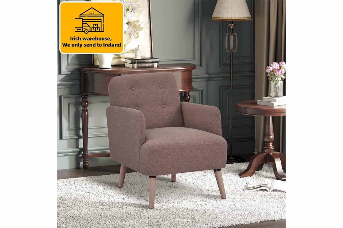 Homcom Armchair | Light Brown-2