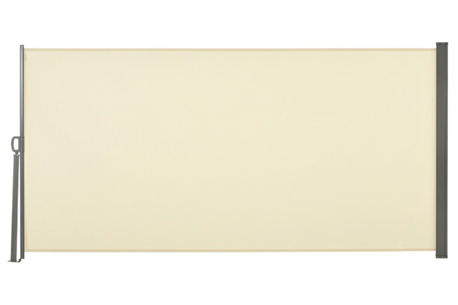 Outsunny Garden Sun Side Awning | Cream White