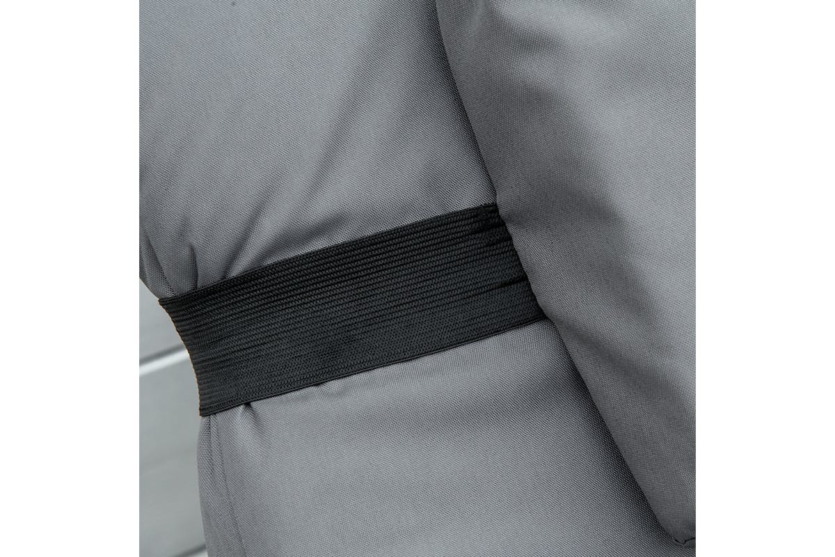 Outsunny Sun Lounger with Soft Padded Cushion | Grey-8