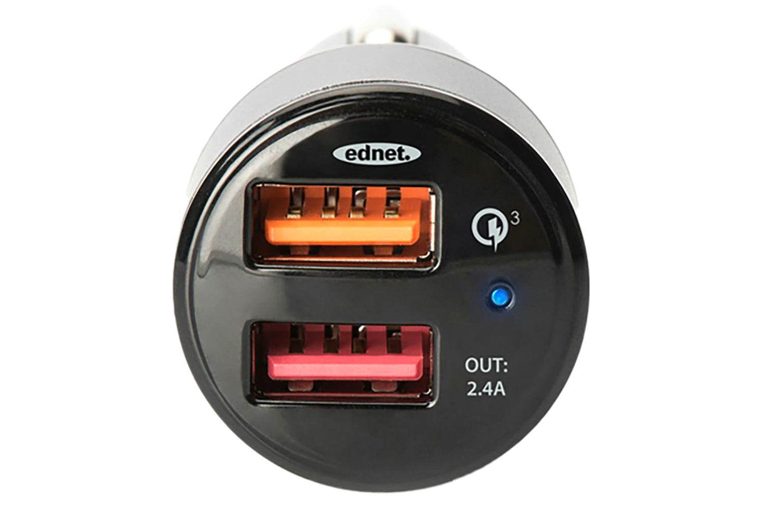 Ednet 3.0 Dual Port Quick Car Charger-4