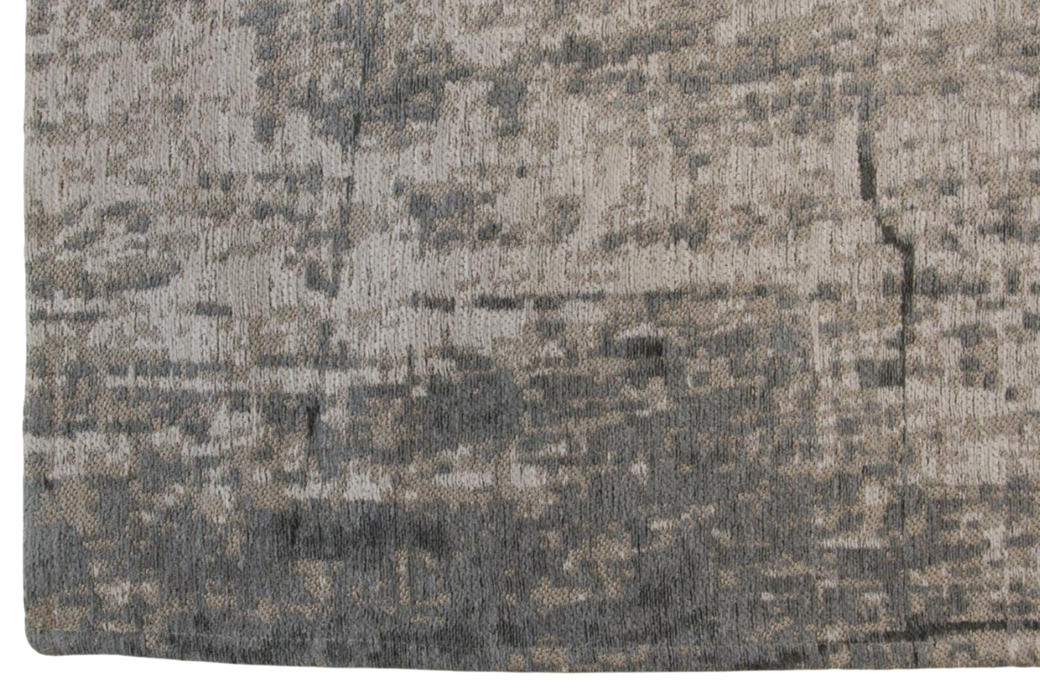 Louis De Poortere | Griff Jersey Stone Eco Rug | Grey/Black | 140 x 200 cm-5