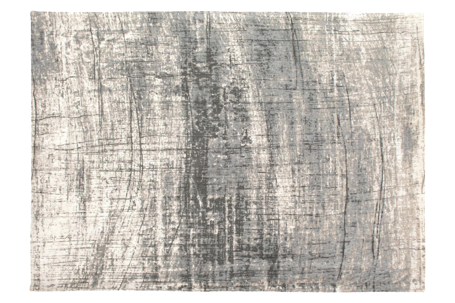 Louis De Poortere | Griff Jersey Stone Eco Rug | Grey/Black | 170 x 240 cm