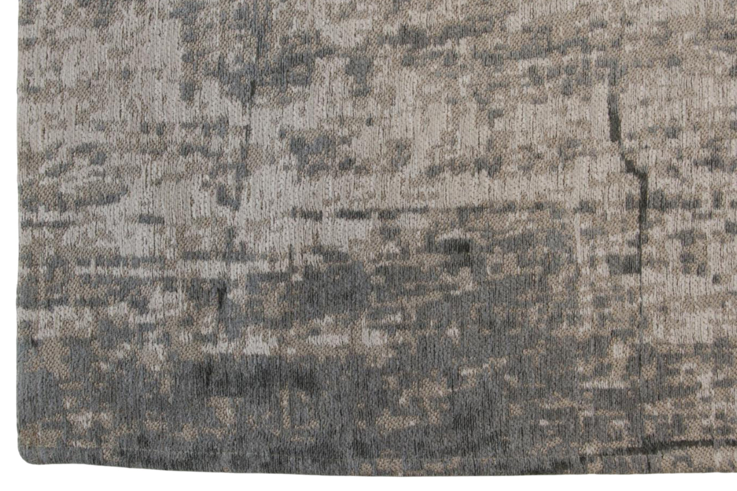 Louis De Poortere | Griff Jersey Stone Eco Rug | Grey/Black | 170 x 240 cm-5