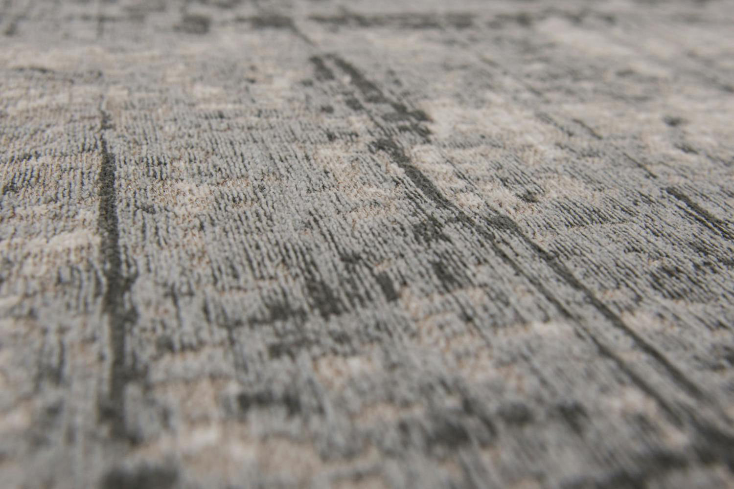 Louis De Poortere | Griff Jersey Stone Eco Rug | Grey/Black | 170 x 240 cm-6