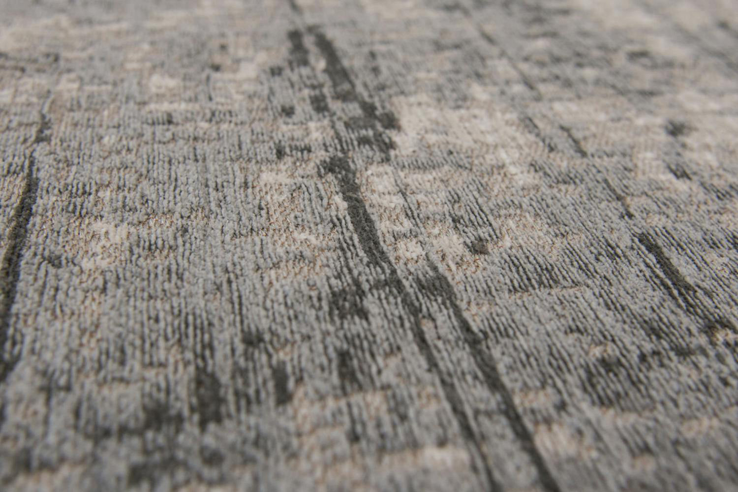 Louis De Poortere | Griff Jersey Stone Eco Rug | Grey/Black | 170 x 240 cm-7