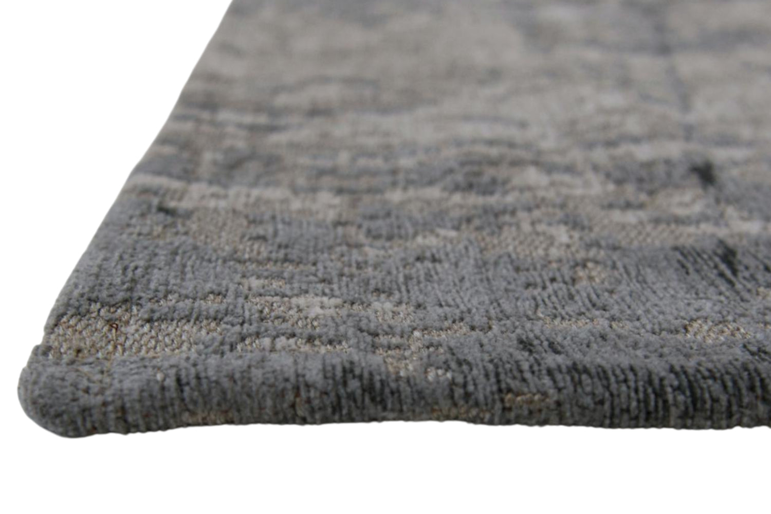 Louis De Poortere | Griff Jersey Stone Eco Rug | Grey/Black | 200 x 280 cm-11