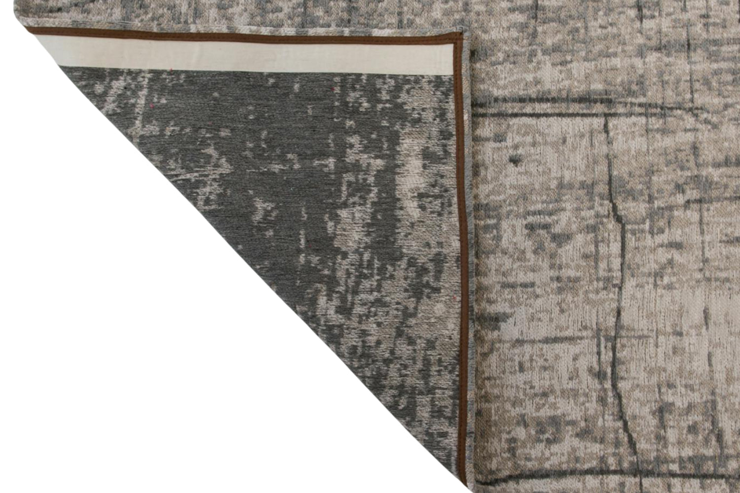Louis De Poortere | Griff Jersey Stone Eco Rug | Grey/Black | 200 x 280 cm-3